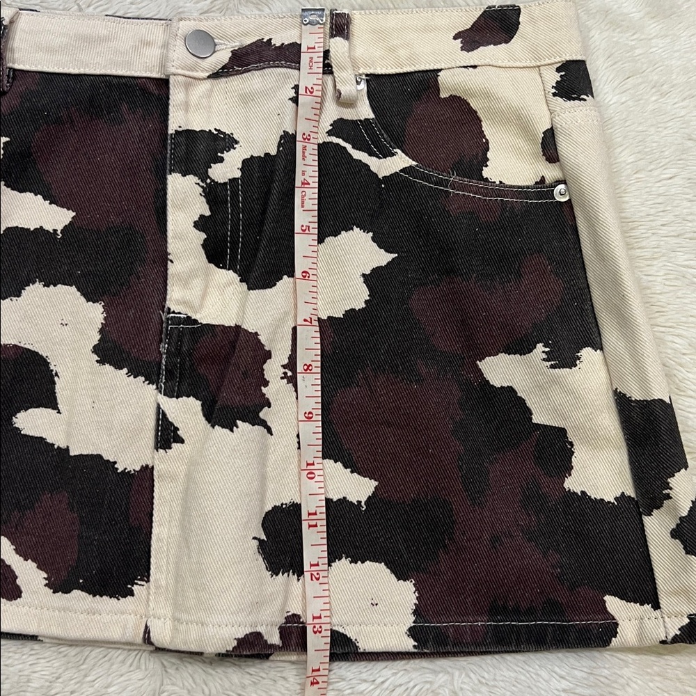Altar’d State Cow print skirt large - Picture 4 of 7
